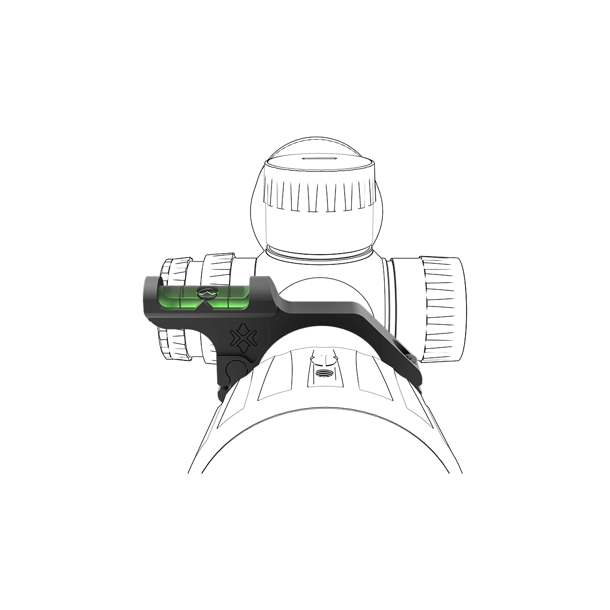 30 mm izravnalna vodna tehtnica za puškohitro