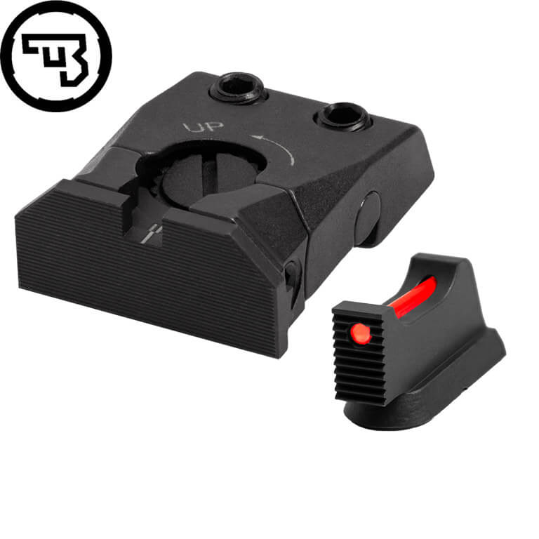CZ Shadow 2, CZ 75 SP-01 Shadow nastavljiv set merk z optičnimi vlakni | tip C