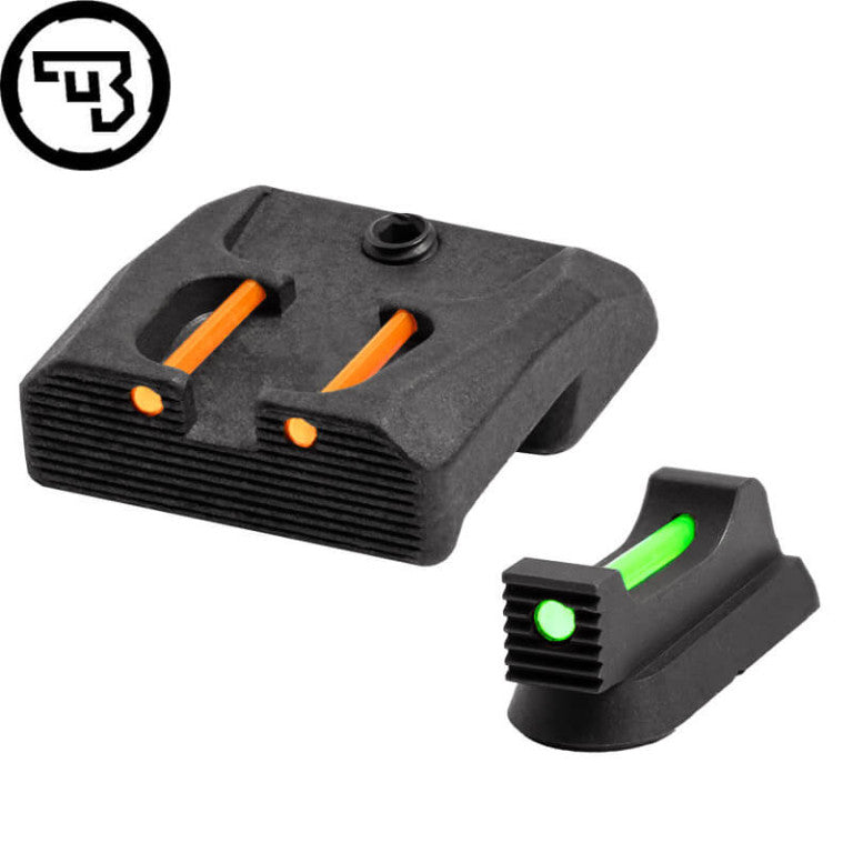 CZ 75B, CZ P-01, CZ 75 SP-01 fiksni komplet merkov z optičnimi vlakni | tip B