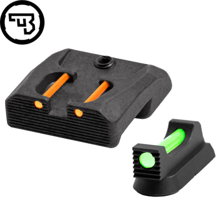 CZ 75B, CZ P-01, CZ 75 SP-01 fiksni komplet merkov z optičnimi vlakni | tip B