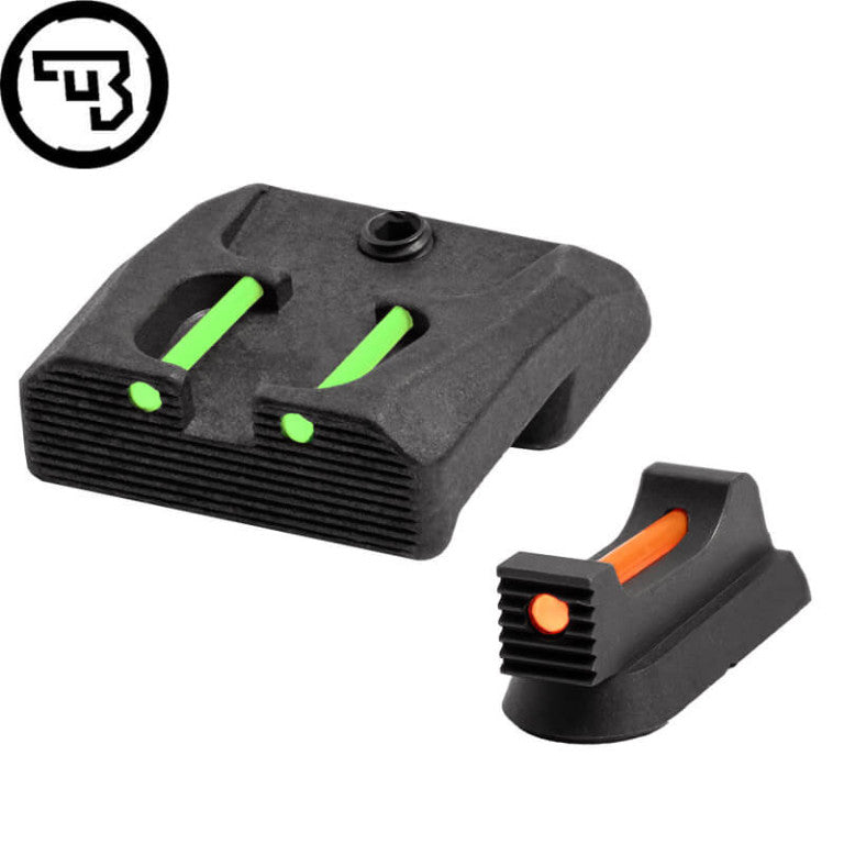 CZ 75B, CZ P-01, CZ 75 SP-01 fiksni komplet merkov z optičnimi vlakni | tip B