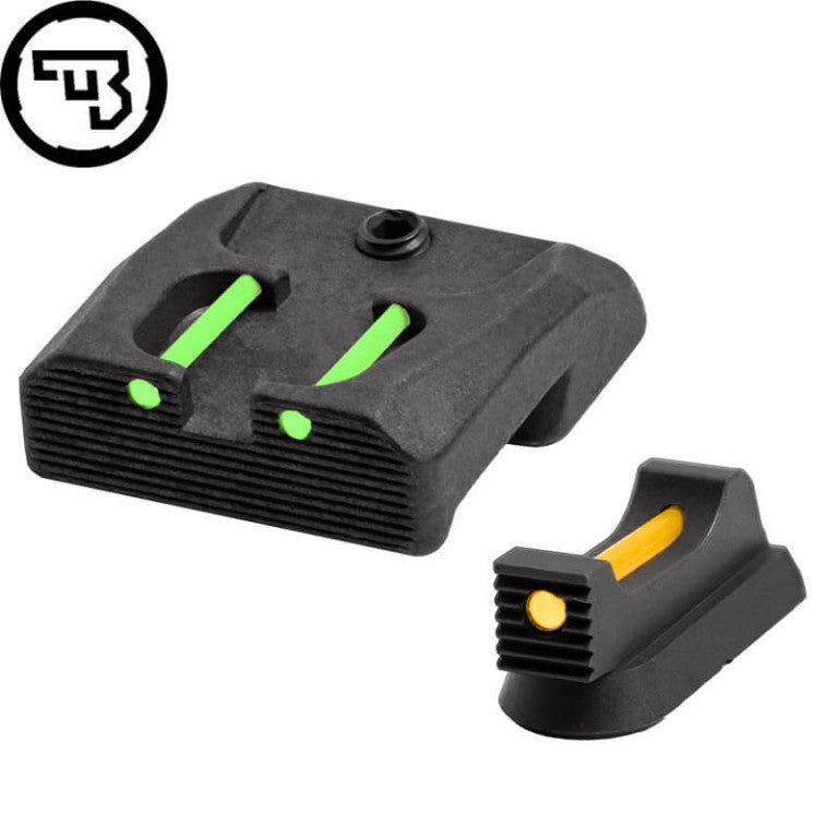 CZ 75B, CZ P-01, CZ 75 SP-01 fiksni komplet merkov z optičnimi vlakni | tip B