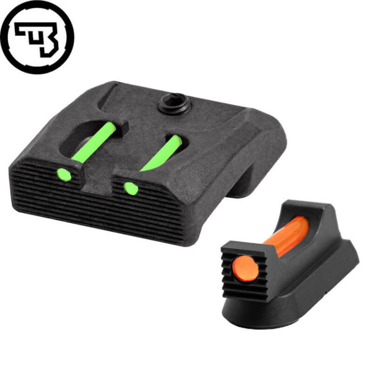 CZ 75B, CZ P-01, CZ 75 SP-01 fiksni komplet merkov z optičnimi vlakni | tip B