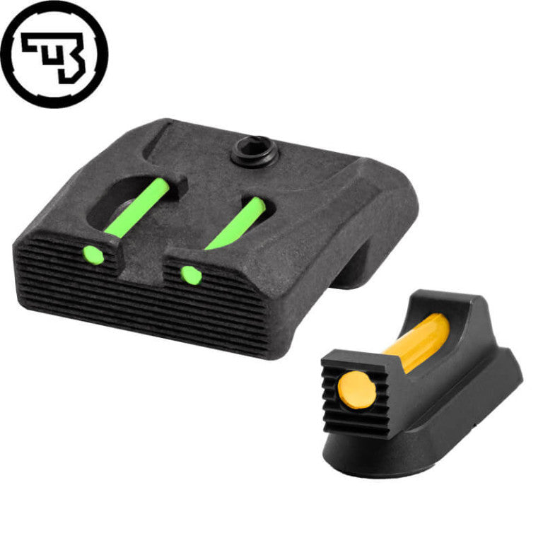 CZ 75B, CZ P-01, CZ 75 SP-01 fiksni komplet merkov z optičnimi vlakni | tip B