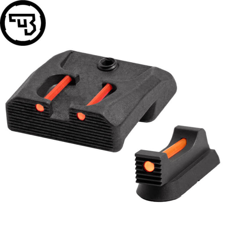 CZ 75B, CZ P-01, CZ 75 SP-01 fiksni komplet merkov z optičnimi vlakni | tip B
