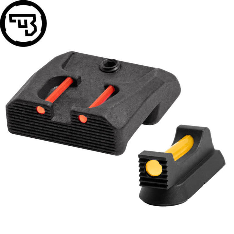 CZ 75B, CZ P-01, CZ 75 SP-01 fiksni komplet merkov z optičnimi vlakni | tip B