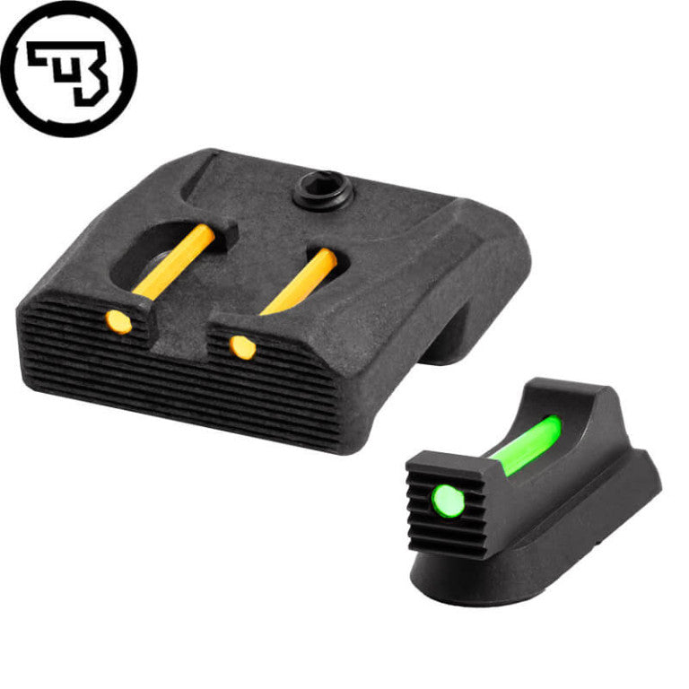 CZ 75B, CZ P-01, CZ 75 SP-01 fiksni komplet merkov z optičnimi vlakni | tip B