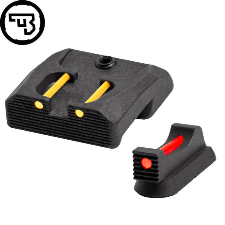 CZ 75B, CZ P-01, CZ 75 SP-01 fiksni komplet merkov z optičnimi vlakni | tip B
