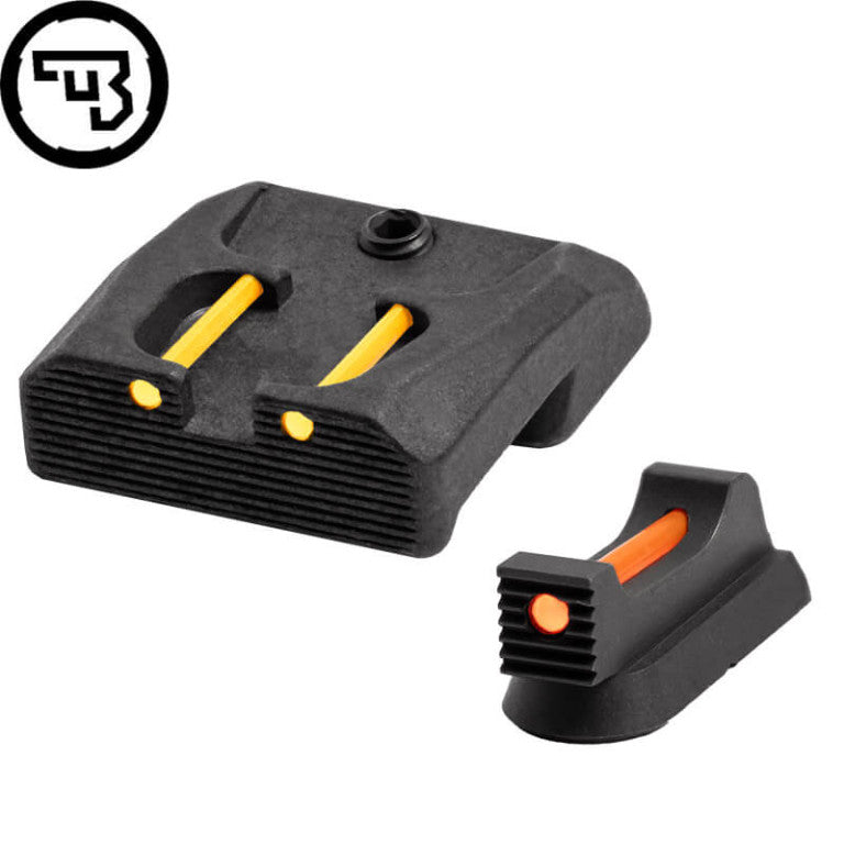 CZ 75B, CZ P-01, CZ 75 SP-01 fiksni komplet merkov z optičnimi vlakni | tip B