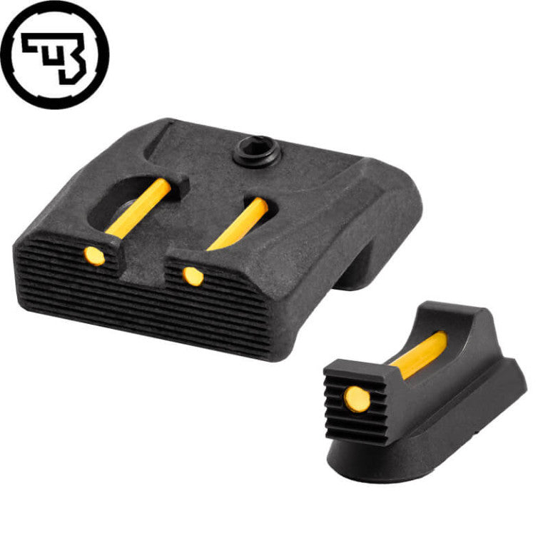 CZ 75B, CZ P-01, CZ 75 SP-01 fiksni komplet merkov z optičnimi vlakni | tip B