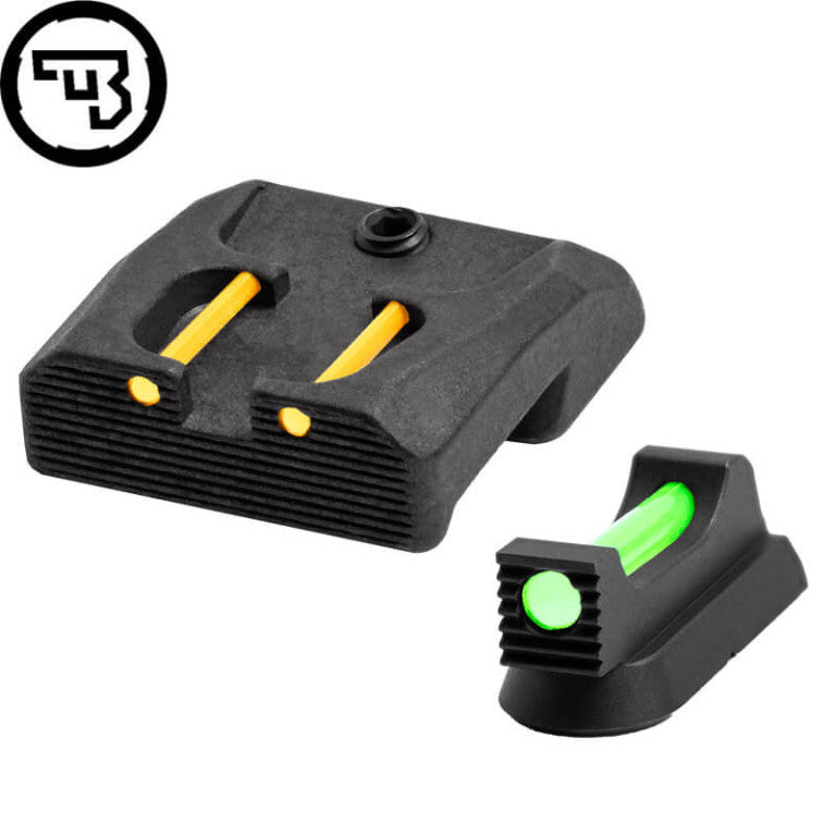 CZ 75B, CZ P-01, CZ 75 SP-01 fiksni komplet merkov z optičnimi vlakni | tip B