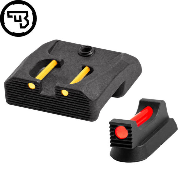CZ 75B, CZ P-01, CZ 75 SP-01 fiksni komplet merkov z optičnimi vlakni | tip B