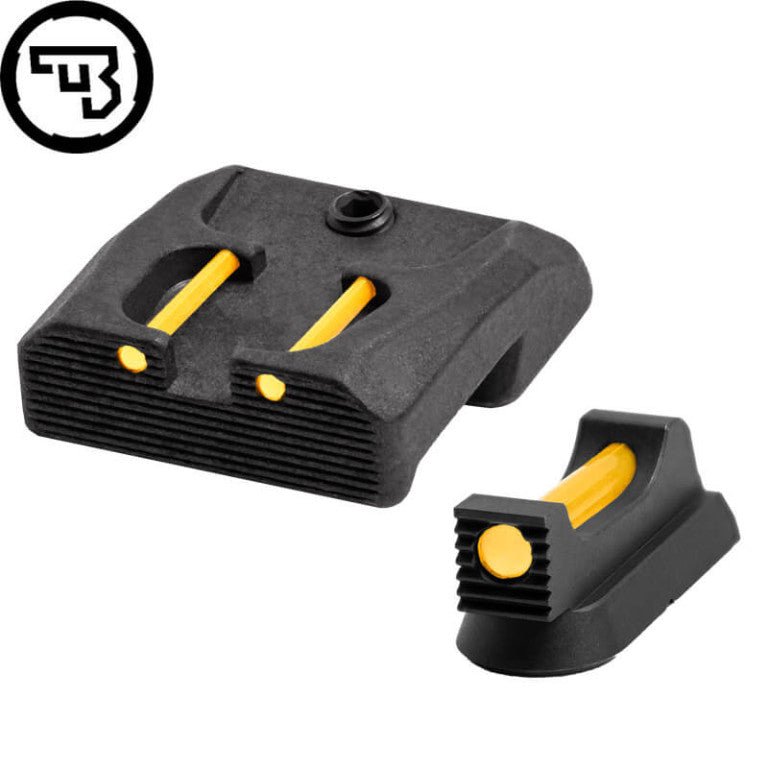 CZ 75B, CZ P-01, CZ 75 SP-01 fiksni komplet merkov z optičnimi vlakni | tip B
