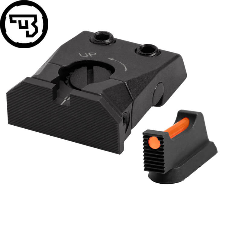 CZ Shadow 2, CZ 75 SP-01 Shadow nastavljiv set merk z optičnimi vlakni | tip C