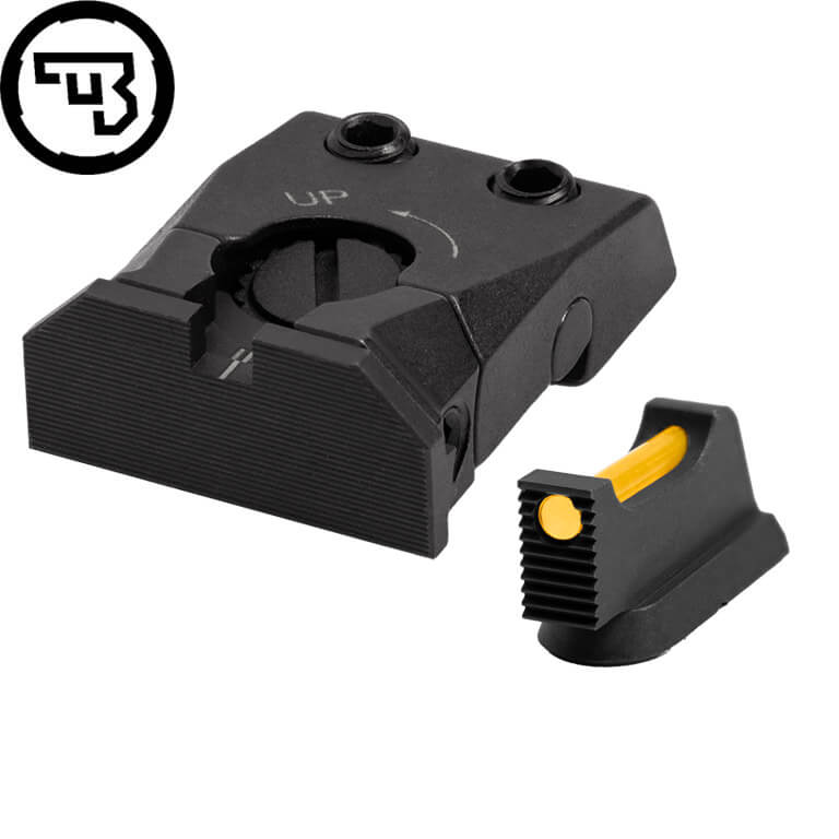 CZ Shadow 2, CZ 75 SP-01 Shadow nastavljiv set merk z optičnimi vlakni | tip C