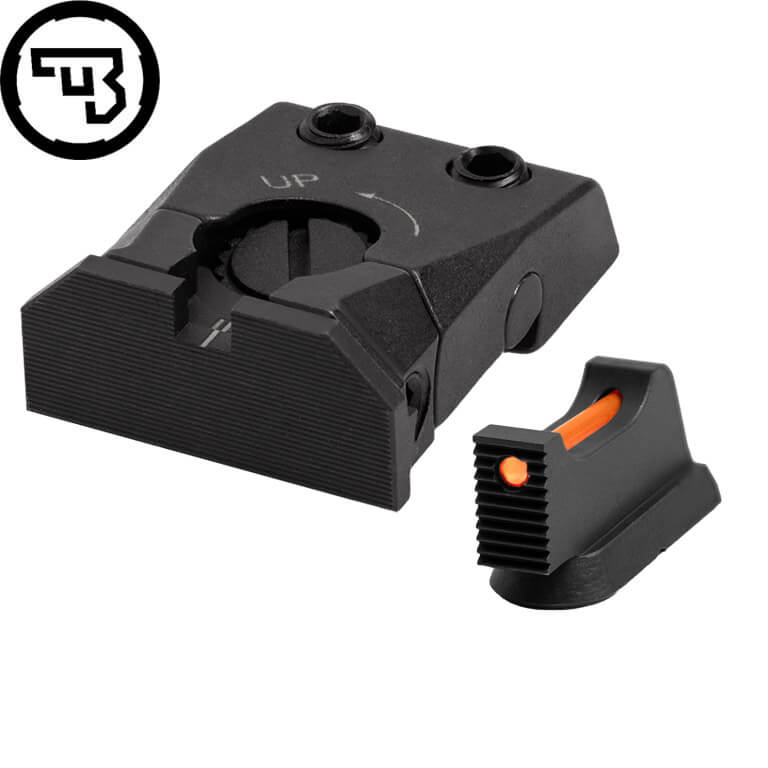 CZ Shadow 2, CZ 75 SP-01 Shadow nastavljiv set merk z optičnimi vlakni | tip C