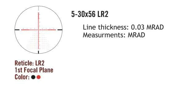 Sightmark Presidio 5-30x56 LR2 FFP strelni daljnogled