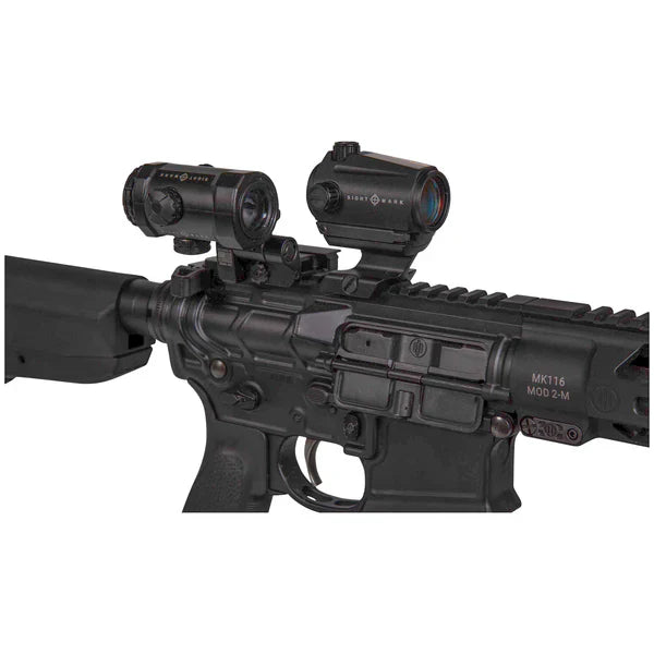 Sightmark XTM-3 3x povečevalnik z LQD preklopno stransko montažo