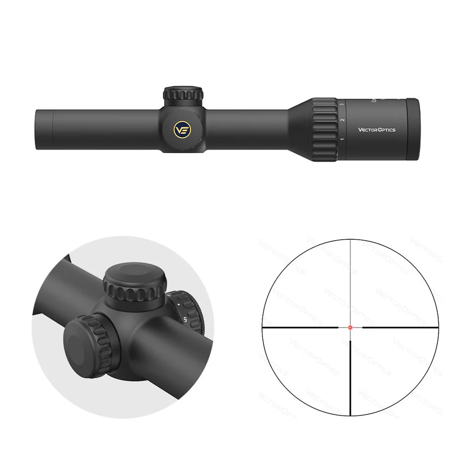 Vector Optics Continental x6 1-6x24 Fiber strelski daljnogled