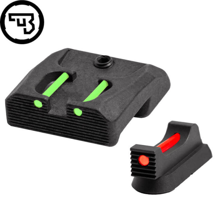 CZ 75B, CZ P-01, CZ 75 SP-01 fiksni komplet merkov z optičnimi vlakni | tip B