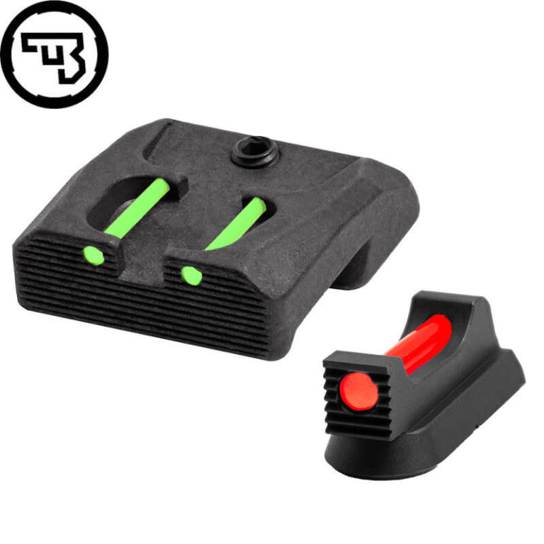 CZ 75B, CZ P-01, CZ 75 SP-01 fiksni komplet merkov z optičnimi vlakni | tip B