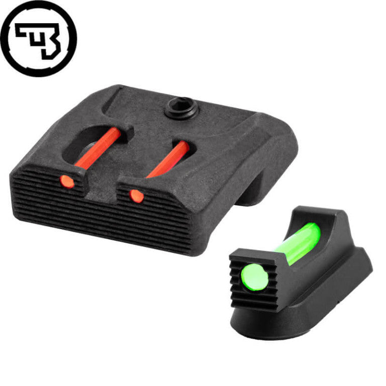CZ 75B, CZ P-01, CZ 75 SP-01 fiksni komplet merkov z optičnimi vlakni | tip B