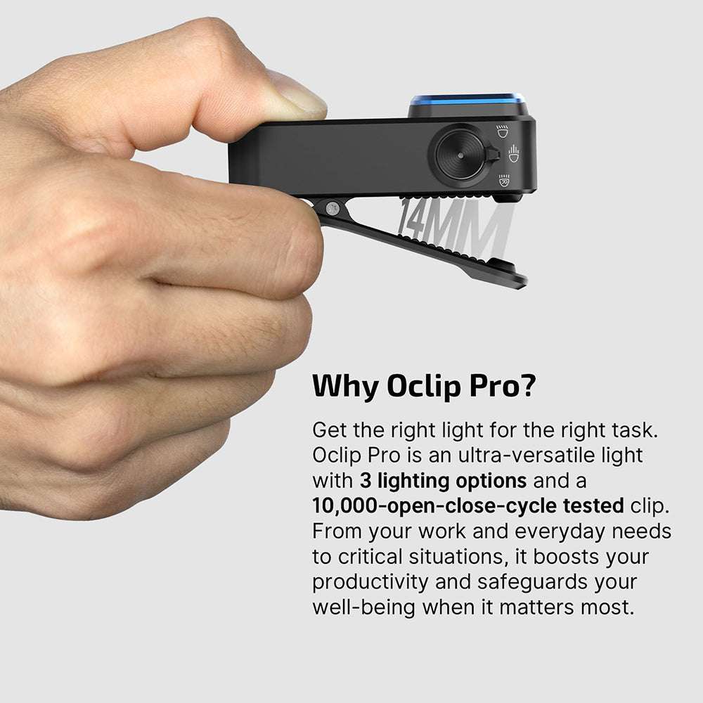 Olight Oclip Pro | večnamenska svetilka s sponko | 500 lm