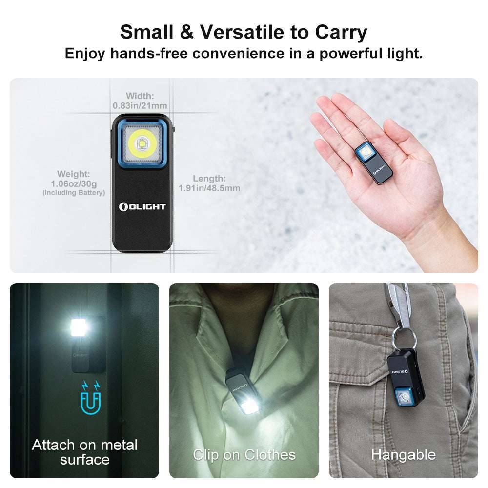 Olight Oclip | polnilna EDC svetilka s sponko | 300 lm