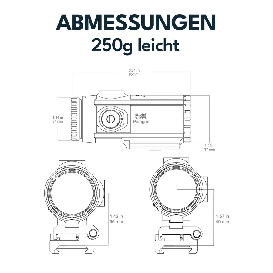 Vector Optics Paragon 5x30 povečevalnik Micro 