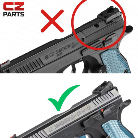 CZ Shadow 2, CZ 75 SP-01 Shadow montaža za rdečo piko | Trijicon RMR footprint 