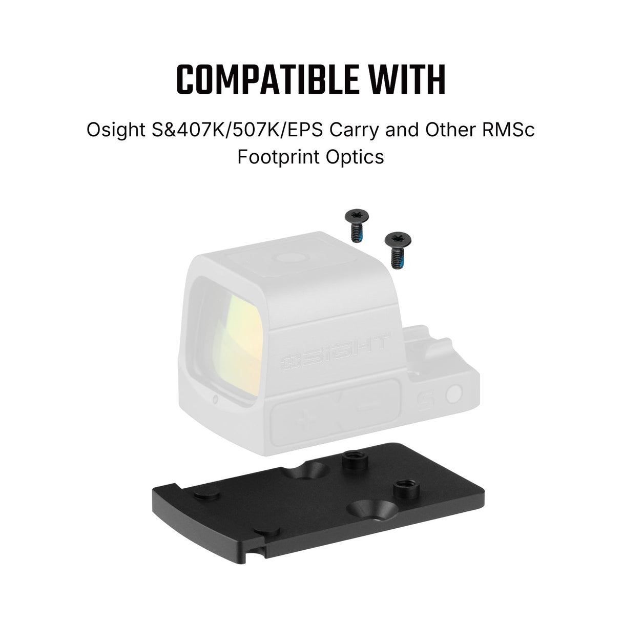Footprint adapter | iz Trijicon RMR na Shield RMSc & K-series footprint