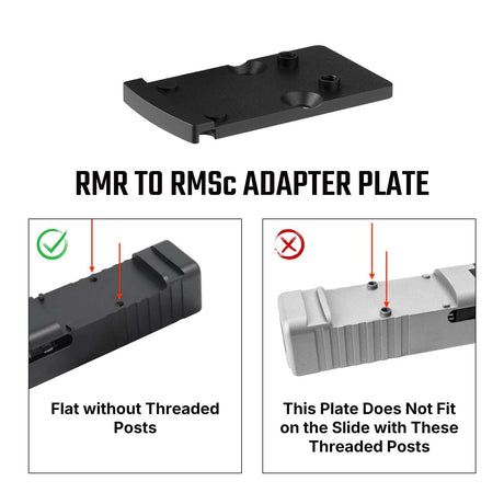 Footprint adapter | iz Trijicon RMR na Shield RMSc & K-series footprint