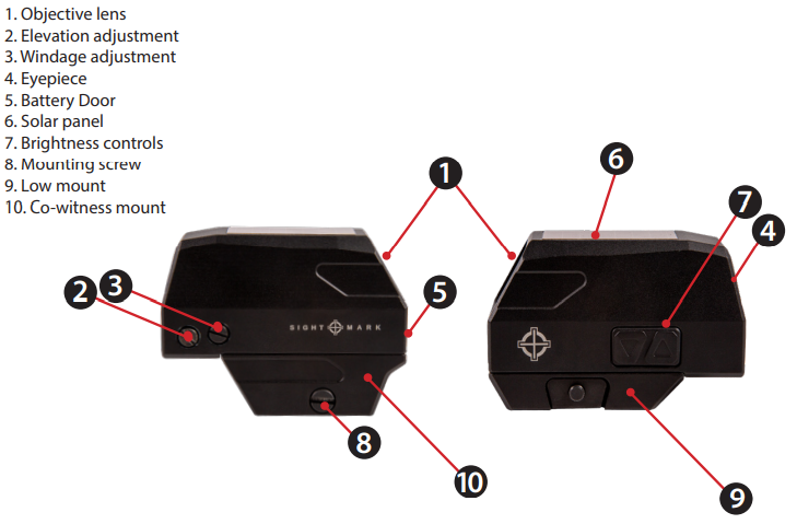 Sightmark Volta Solar rdeča pika merki