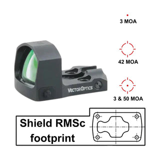 Rdeče pike z direktno montažo za CZ Shadow 2 Carry