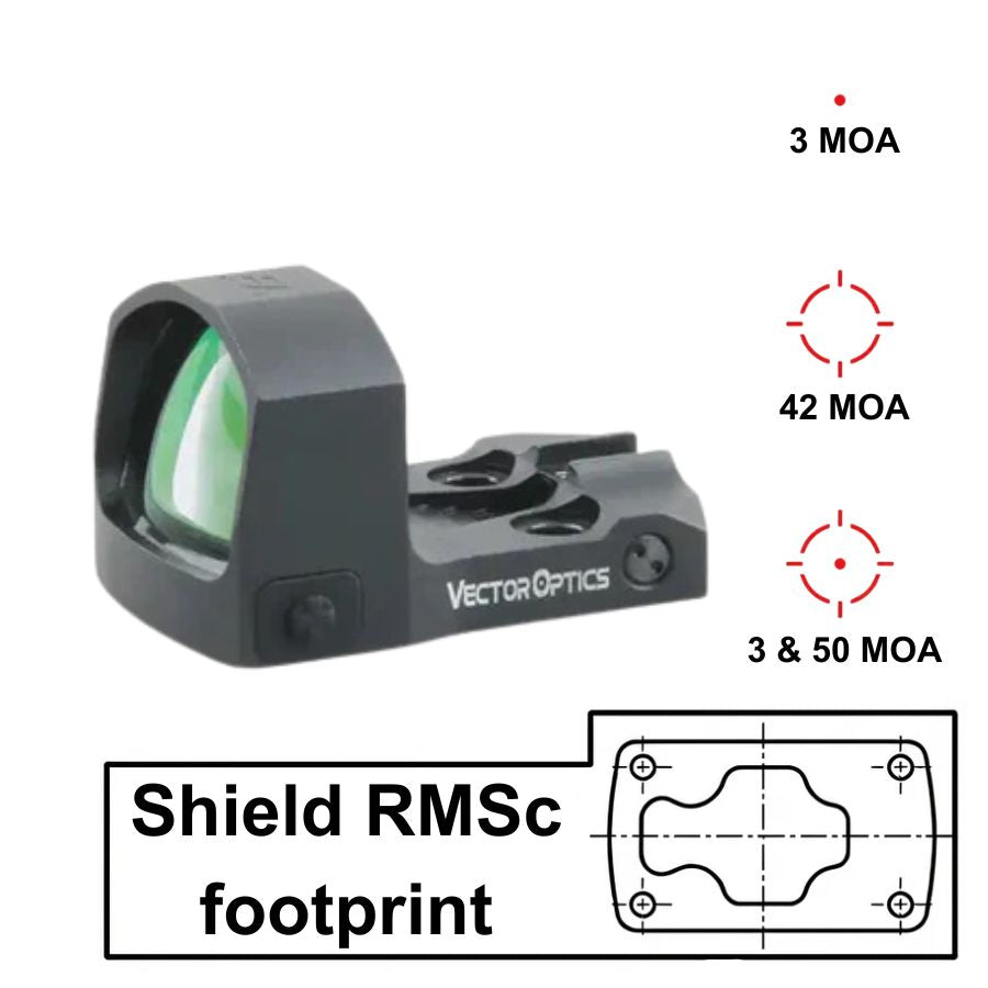 Vector Optics Frenzy-S 1x17x24 MOS Multi Reticle rdeča pika