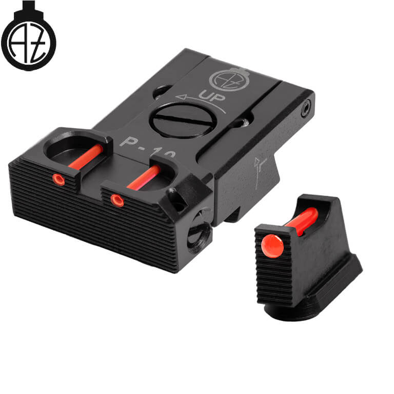 CZ P-10 adjustable sight set with fiber optics | type B