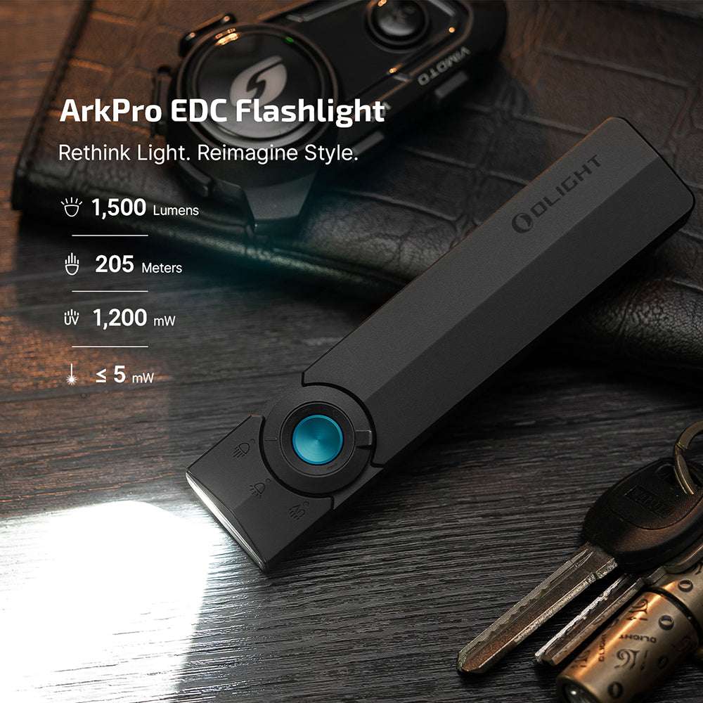Olight ArkPro | ploska 4-v-1 EDC svetilka | 1.500 lm