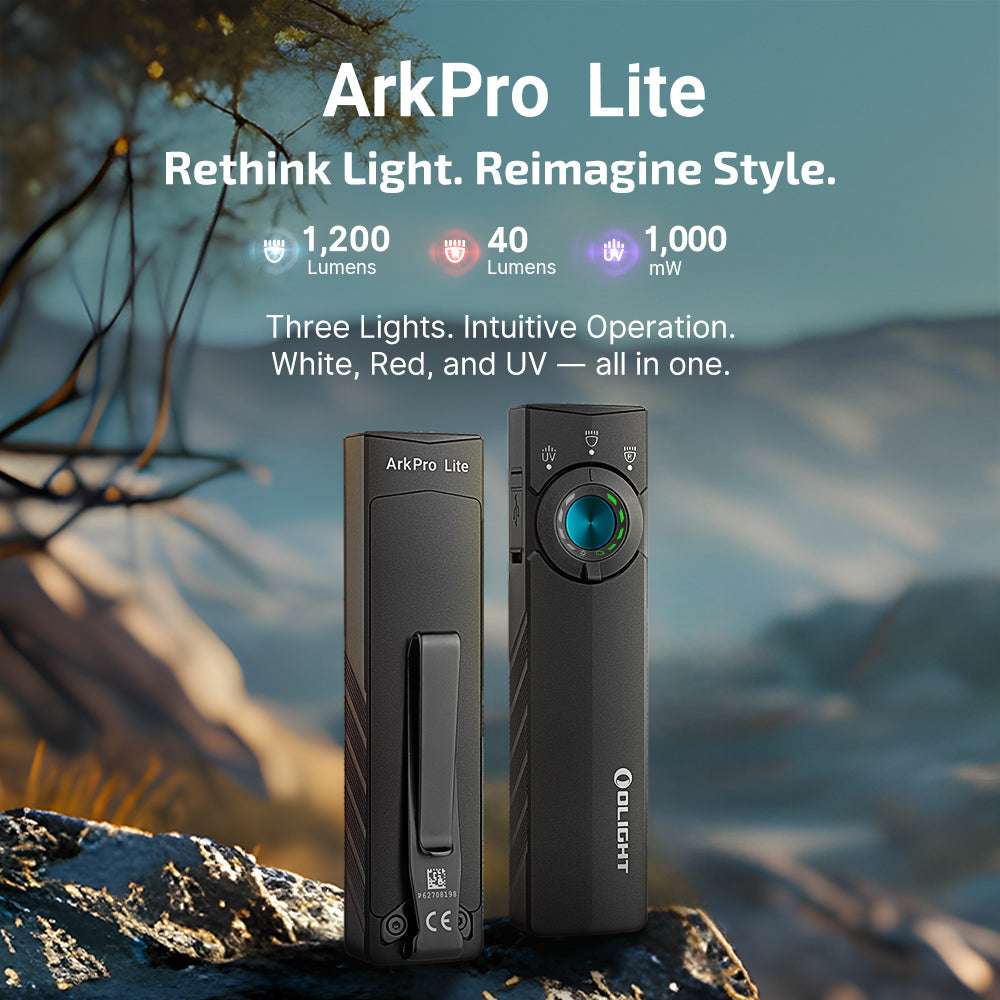 Olight ArkPro Lite | ploščata 3-v-1 EDC svetilka | 1.200 lm