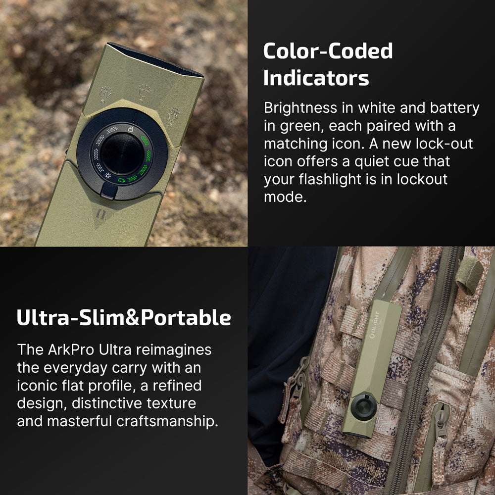Olight ArkPro Ultra | ploščata 4-v-1 EDC svetilka | 1.700 lm