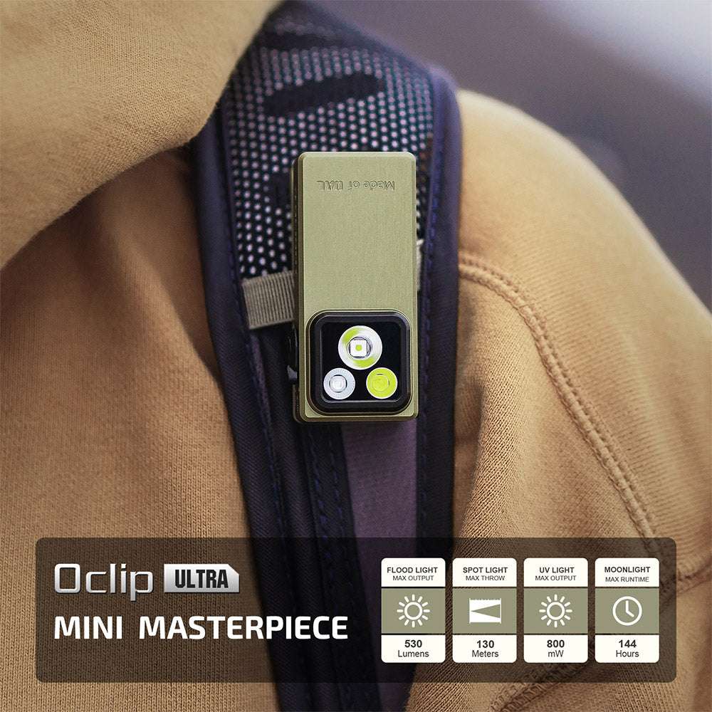 Olight Oclip Ultra | 3-v-1 priponka EDC svetilka | 530 lm