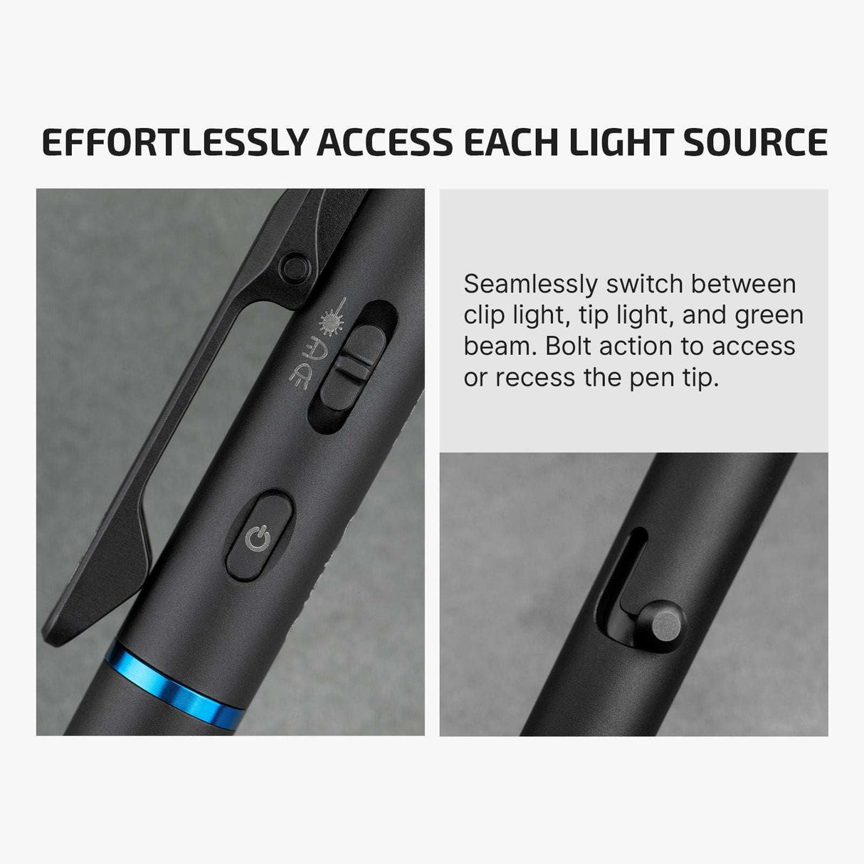 Olight O'Pen 3 | večnamenska svetilka v obliki pisala | 120 lm + zeleni laser