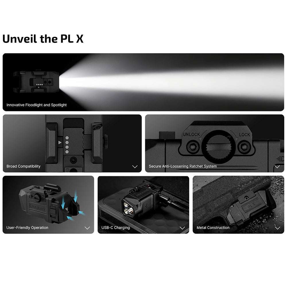 Olight PL X | svetilka za pištolo | 1.200 lm